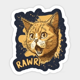 Rawr Cat Sticker
